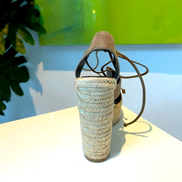 Saint Laurent Paris size 38 tan wedges - Picture 5 of 9